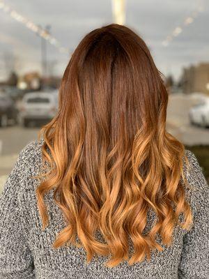 Cooper tones ombré