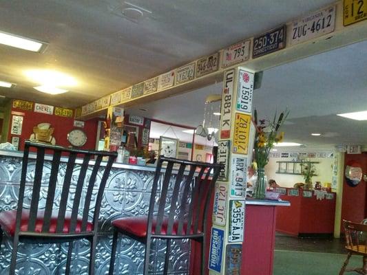 Bar area in the diner. Tons of character here!