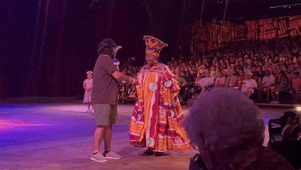 Brother with Mrs Lion Queen