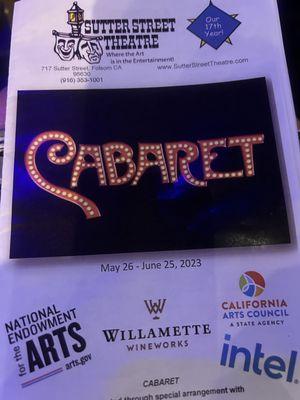 Cabaret was so great!  The cast was amazing!