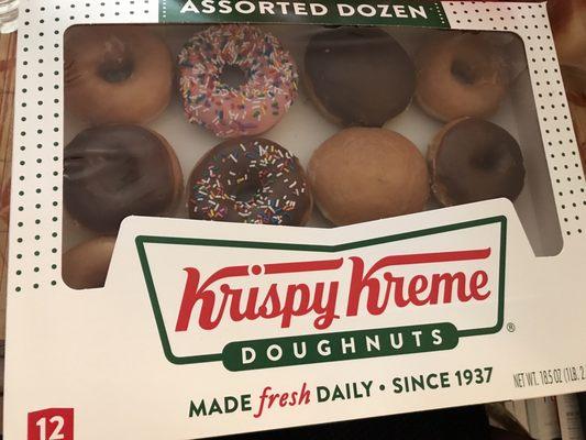 New item: Krispy Kreme delivered to Duane Reade daily