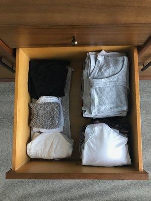 How you fold your clothes can create more space for you!