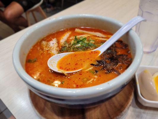 Dinner @Hokkaido Ramen Santouka; 5/11/2022. Hubby ordered their Charsiu Karamiso Ramen lge Size. For the lge size, it's just $1.00 extra.