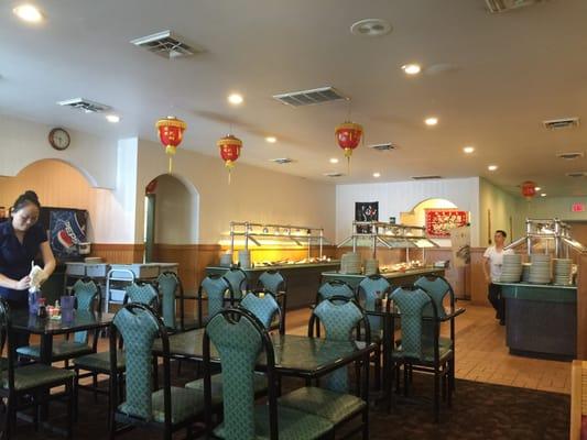 Interior of china buffet