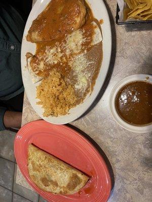 Chile Relleno, Quesadilla and burrito