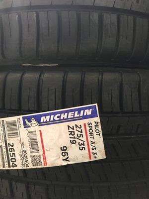 Carries Michelin brand. I prefer the Pilot SS for my car.