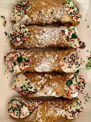 Cannoli with sprinkles