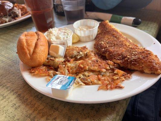 Potato Crusted Walleye Fillet