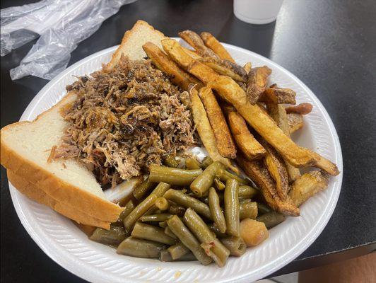 Chopped Beef Dinner Plate