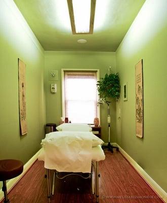 Relaxing treatment rooms.