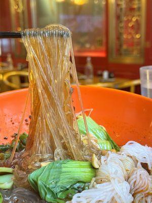 Sweet and soup soup with vermicelli