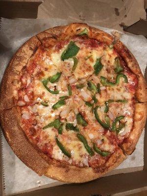 Small pizza with tasty crust!