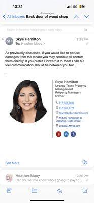 Why do I need to go after the tenant? I hired them- they picked the tenant. I paid a fee for 3 years to ensure I was not in this position