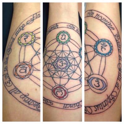 Sacred geometry done by Jing! I love this place got 2 out of my 3 tattoos from Jing!