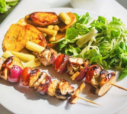 grilled chicken kabobs