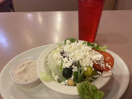 Greek salad as part of combo. So good.