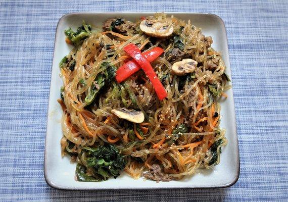 Japchae - ok (noodles overcooked)