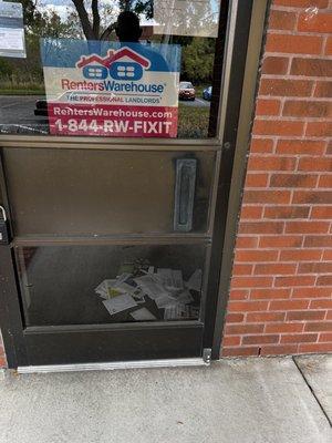 This is the office in Tampa. Notice the pile of mail.