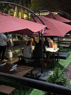 Outdoor dining patio