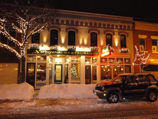 Winter storefront