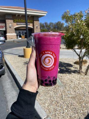 Dragon Banana with Boba