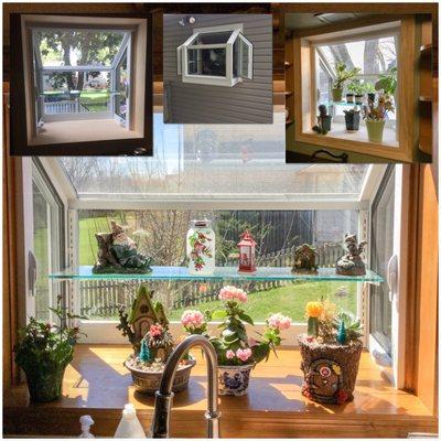 Garden Window Above The Kitchen Sink