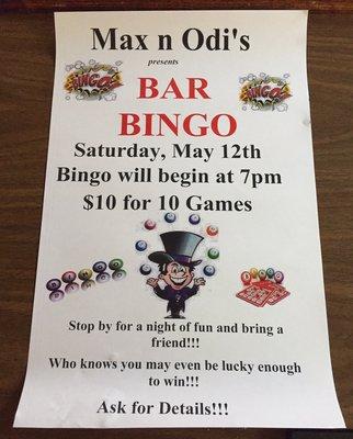 Join us for Bar Bingo