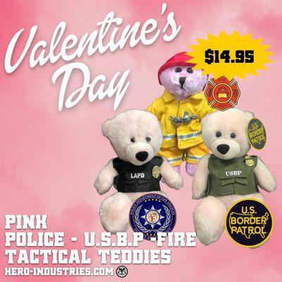 Pink Tactical Teddies & Fire Bears