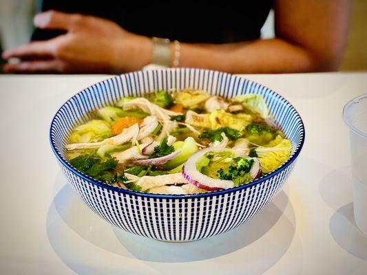 Chicken Pho had a unique smoky chicken  broth different than most chicken phos from your normal pho joint.