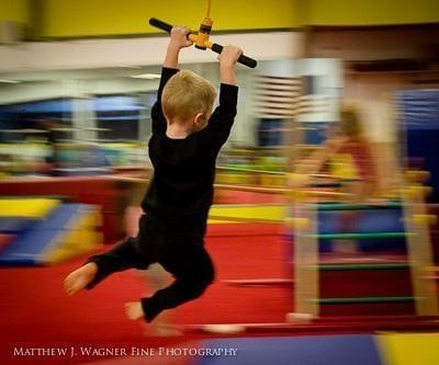 Hanging around at The Gymnastics Training Center!