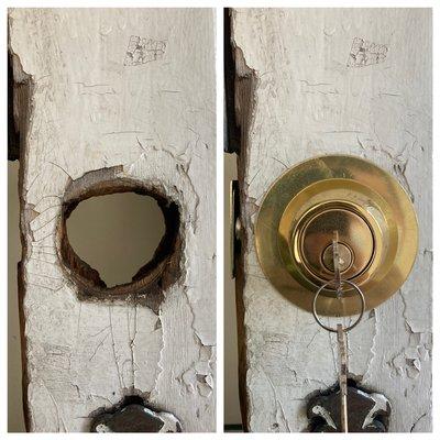 Deadbolt lock installation (203)-872-7212