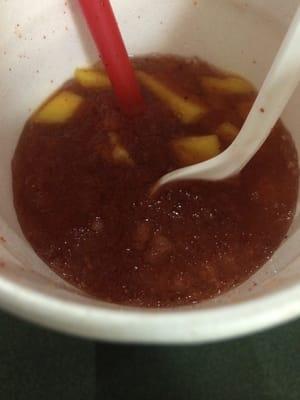 Lack in spicy it's a raspado with sweet sweet taste so bumd !!!!