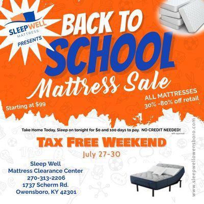 Back 2 School Sale