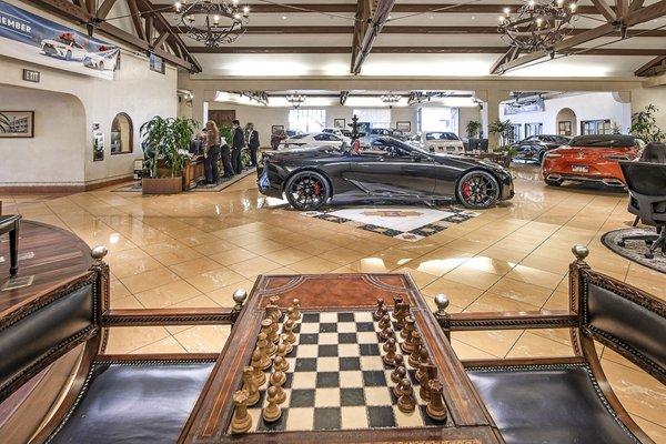 Interior of Lexus Santa Monica