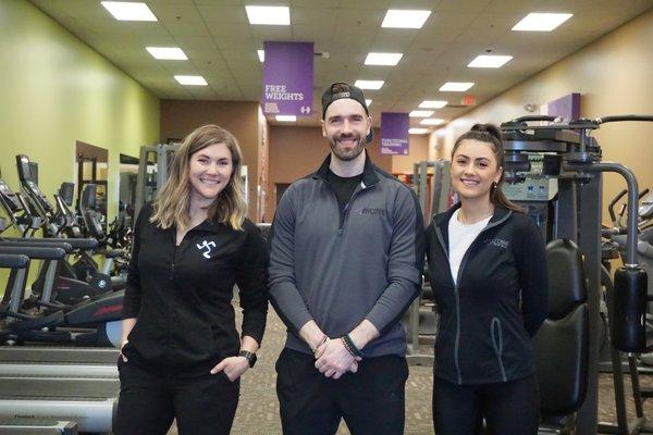 The current staff! Anna, Jay, and Bri! Staffed hours: Mon-Thurs: 10a-7p, Fri-Sat: 10a-1p