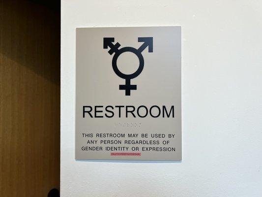 Gender neutral restrooms