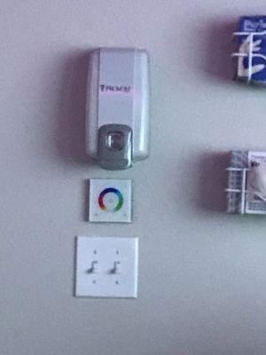 Ambient lighting switch- shows all of the colors