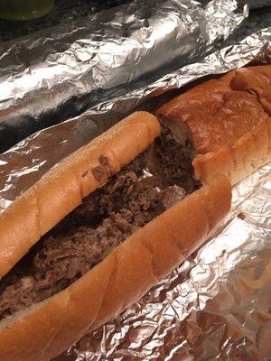 Cheesesteak with onions