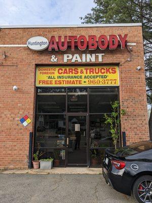 In order for us to better serve you online. Please visit our website www.huntingtonautobody.com and contact us there