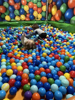 Larger ball pit for the kids.