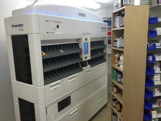 Wellspring uses the latest pharmacy automation to serve you better - Meet Parata Max!