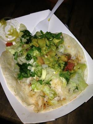 Fish taco - $3