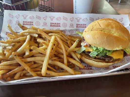 SMASHFRIES & DOUBLE CLASSIC SMASH BURGER