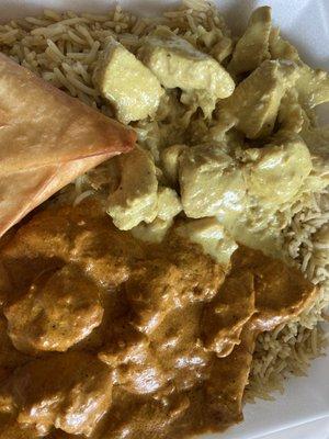 Tikka masala and curry chicken