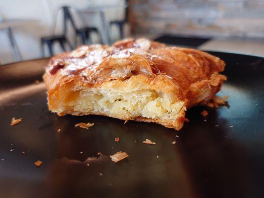 Almond Croissant - interior filling shot