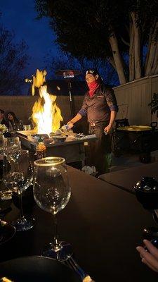 Hibachi chef Albert