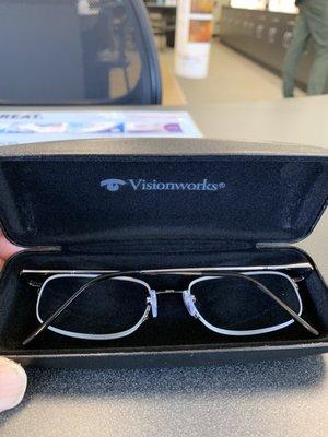 My new reading glasses with case