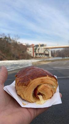 Ham and cheese croissant