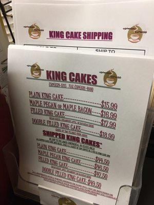 they sell and ship King Cakes