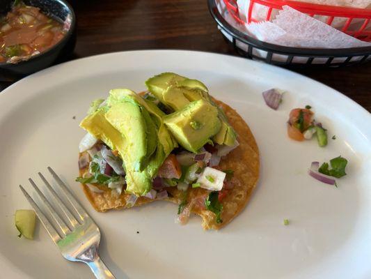 Tostada de Ceviche